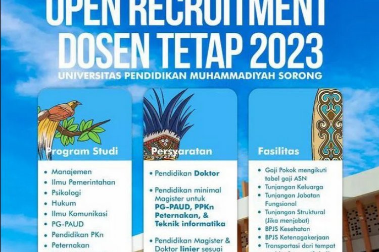 30 Maret 2023 Open Recruitment Dosen Tetap UNIMUDA Solusi Riset