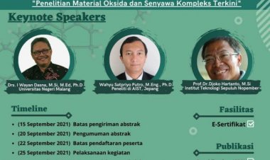 Seminar Nasional Material Anorganik dan Aplikasinya (SENMAP) 2021