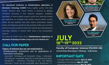 [July 2022] ICOMIT 2022 (The International Conference on Multidisciplinary Applications of Information Technology)