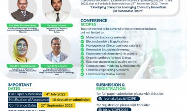 [September 2022] Hybrid Conference | 4th International Conference on Chemistry, Chemical Process and Engineering (4th IC3PE) 2022