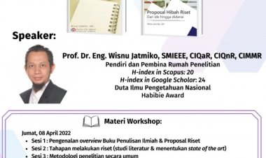 [April 2022] Workshop Penulisan Artikel Ilmiah & Proposal Riset