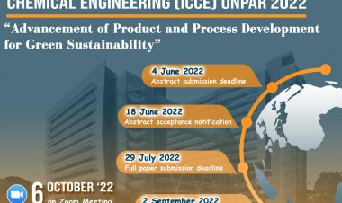 [Oktober 2022] The International Conference on Chemical Engineering (ICCE) UNPAR 2022 | Advancement of Product and Process Development for Green Sustainability