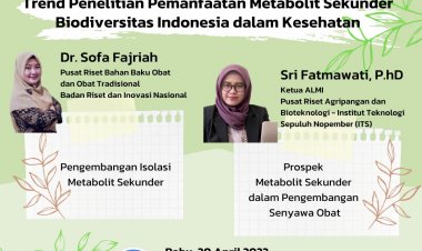 [April 2022] Webinar Series #2 | Trend Penelitian Pemanfaatan Metabolit Sekunder Biodiversitas Indonesia Dalam Kesehatan