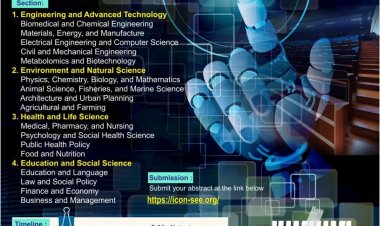 [September 2022] | International Conference on Sciences, Engineering, and Education (Icon-SEE) 2022 | Call for Abstracts With Theme : “ Embracing Future Challenges Through Global Scientific Networks”.