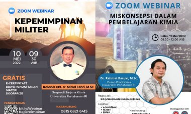 [Mei 2022] Zoom Webinar Program Studi Kimia Militer Universitas Pertahanan 2022 | Kepemimpinan Militer dan Miskonsepsi Kimia