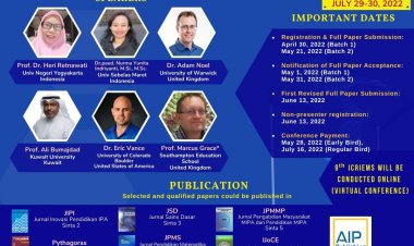 [29-30 Juli 2022] The 9th International Conference on Research Implementation and Education of Mathematics and Science (ICRIEMS)