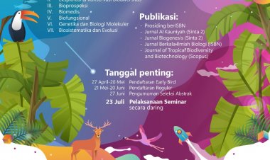 [23 Juli 2022] Seminar Nasional Biologi Tropika VI 2022 | Masa Depan Biodiversitas Indonesia di Era Metaverse