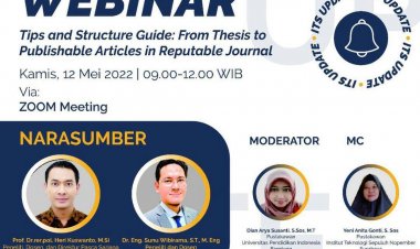 [Mei 2022] Webinar | Tips and Structure Guide: From Thesis to Publishable Articles in Reputable Journal