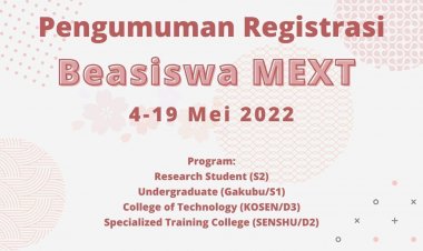 [Kesempatan Platinum] Beasiswa MEXT 2022
