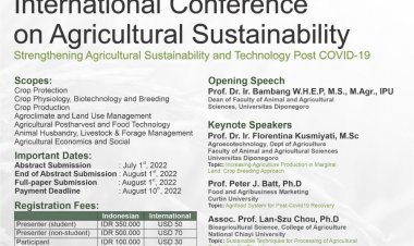 [8 September 2022] International Conference on Agricultural Sustainability (ICAS) 2022