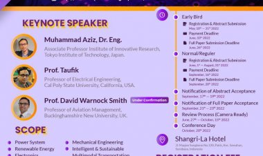[20 Oktober 2022] The 1st International Conference of Advanced Transportation for The Future of Global Smart Transportation in Post Corona  Virus Pandemic (ICATEAS)