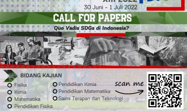 [30 Juni & 1 Juli 2022] Seminar Nasional Sains dan Pendidikan Sains XIII (SNSPS) 2022