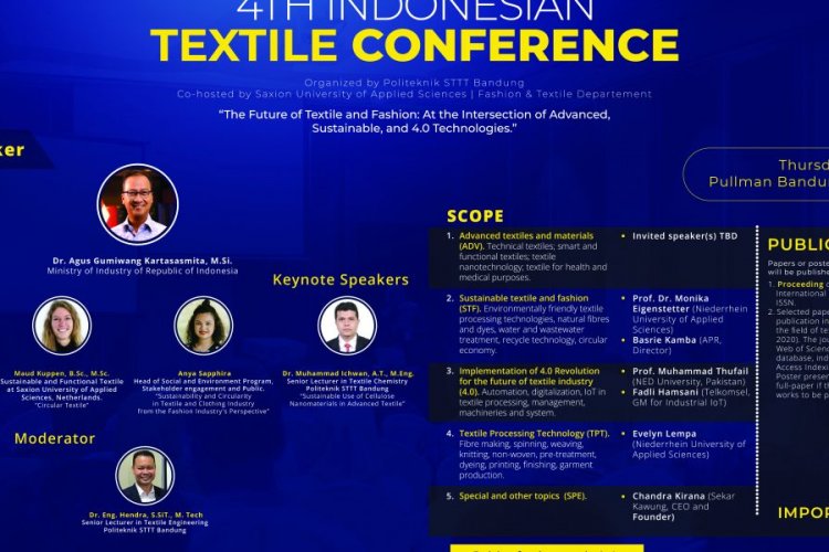 [28 Juli 2022] 4th ITC (Indonesian Textile Conference) 2022 Solusi Riset
