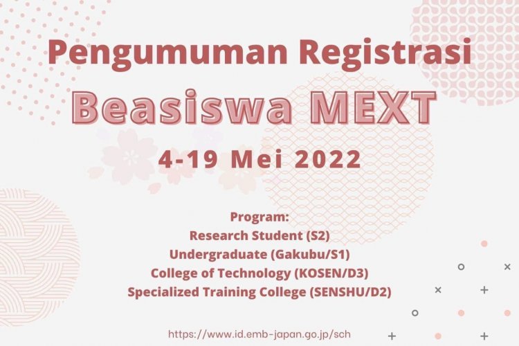 [Kesempatan Platinum] Beasiswa MEXT 2022