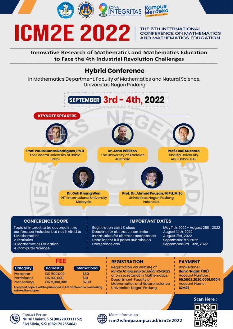 [September 2022] Hybrid Conference | The 6th International Conference on Mathematics and Mathematics Education