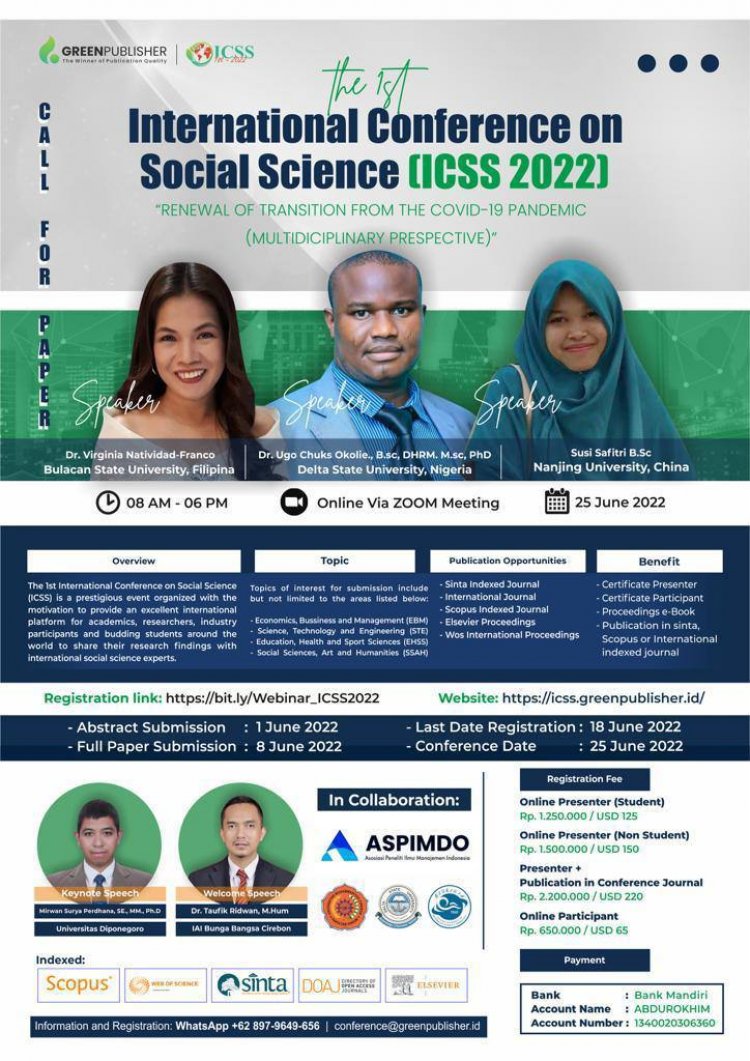 [25 Juni 2022] International Conference on Social Science (ICSS) 2022