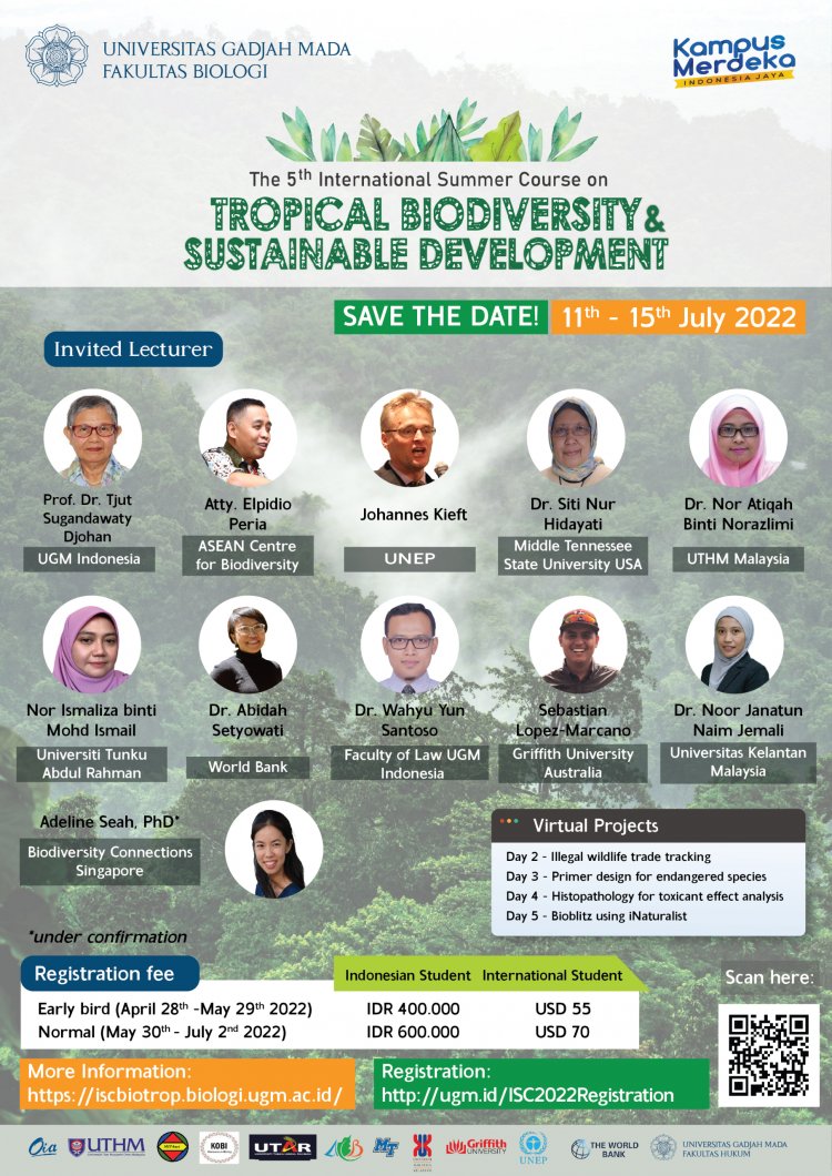 [11-15 Juli 2002] Online International Summer Course on Tropical Biodiversity and Sustainable Development