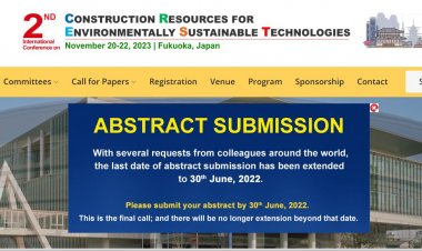 [20-22 Nov 2023] 2nd CREST 2023 (International Conference on Construction Resources for Environmentally Sustainable Technologies)