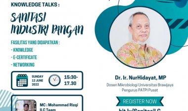 [12 Juni 2022] KNOWLEDGE TALKS: SANITASI INDUSTRI PANGAN