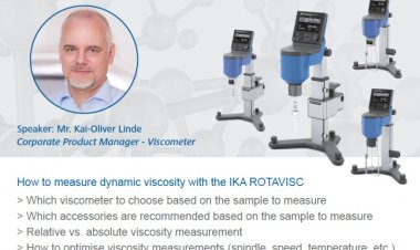 [29 Jun 2022] LIVE WEBINAR  "How to measure dynamic viscosity with the IKA ROTAVISC"