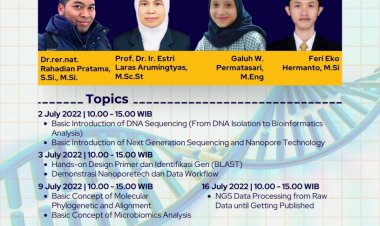 [2, 3, 9, 16 Juli 2022] Menguasai Analisis Hasil Sequencing Sanger, NGS dan Nanoporetech (ONT)
