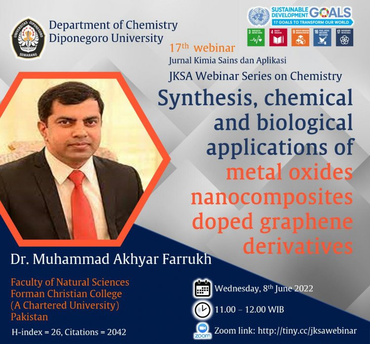 [8 Juni 2022] Synthesis, Chemical and Biological Applications of Metal Oxide Nanocomposites Doped Graphene Derivatives