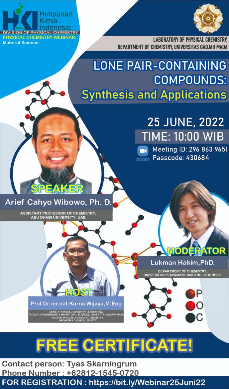 [25 Juni 2022] Lone Pair-Containing Compounds: Synthesis and Applications