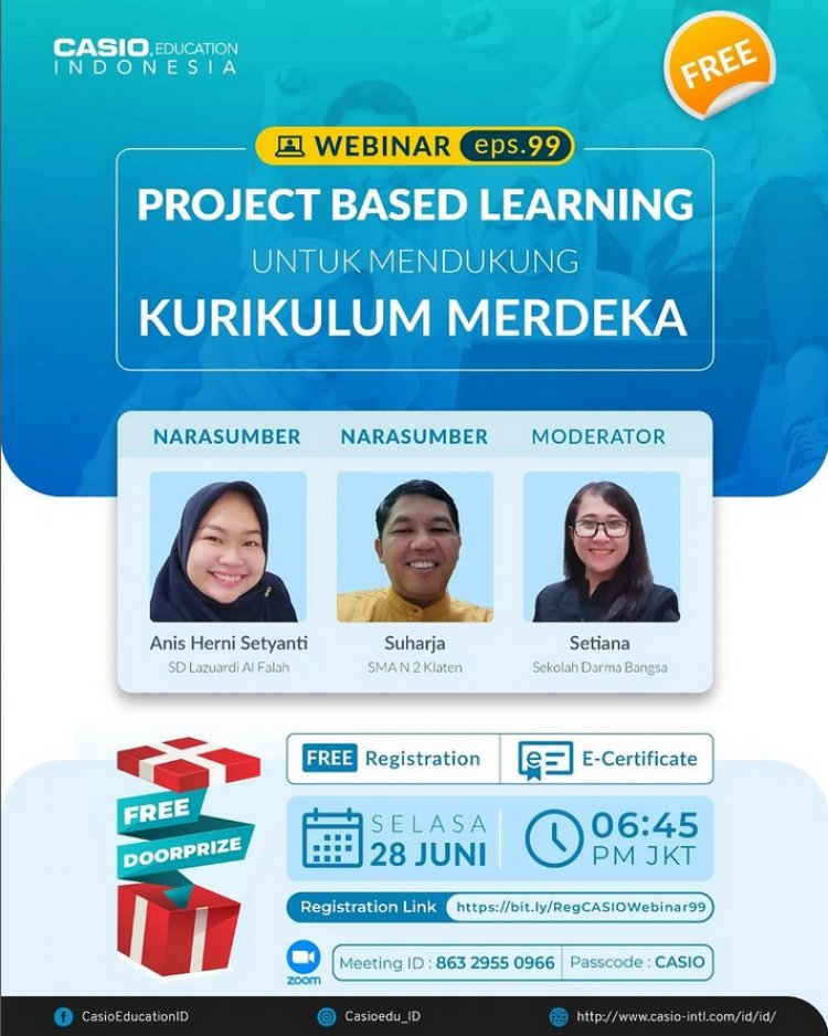[28 Juni 2022] Project Based Learning untuk Mendukung Kurikulum Merdeka