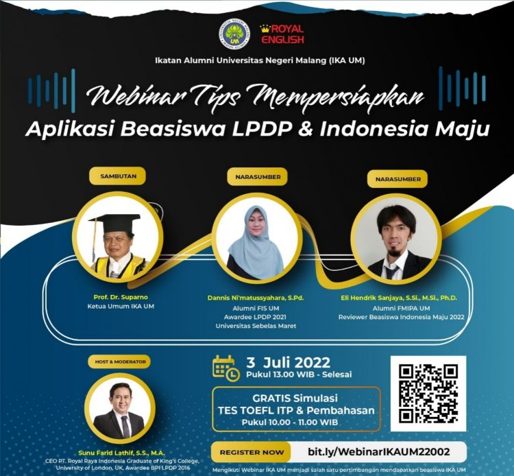 [3 Juli 2022] Tips Mempersiapkan Aplikasi Beasiswa LPDP dan Indonesia Maju