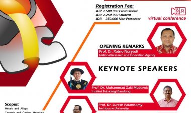 [22-23 Nov 2022] The 5th International Seminar on Metallurgy and Materials | ISMM 2022 VIRTUAL CONFERENCE