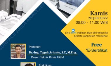 [28 Juli 2022] Webinar Surface Area Analyzer | FREE KUOTA TERBATAS!