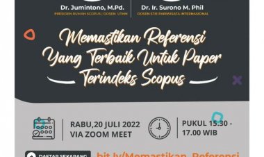 [20 Juli 2022] Werbinar memastikan referensi yang terbaik untuk paper terindeks scopus