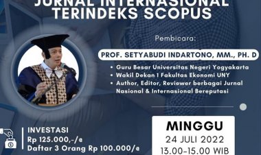 [24 Juli 2022]Strategi Menulis Artikel Jurnal Internasional Terindeks Scopus