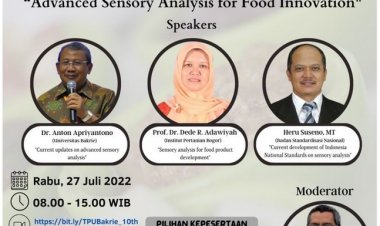 [27 Juli 2022] Advanced Sensory Analysis for Food Innovation