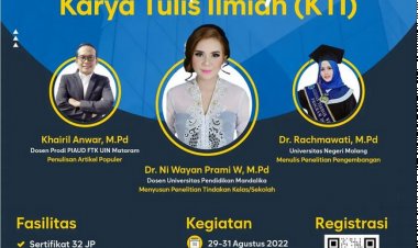 [29-31 Agustus 2022] Diklat Daring Karya Tulis Ilmiah Gratis 32 JP