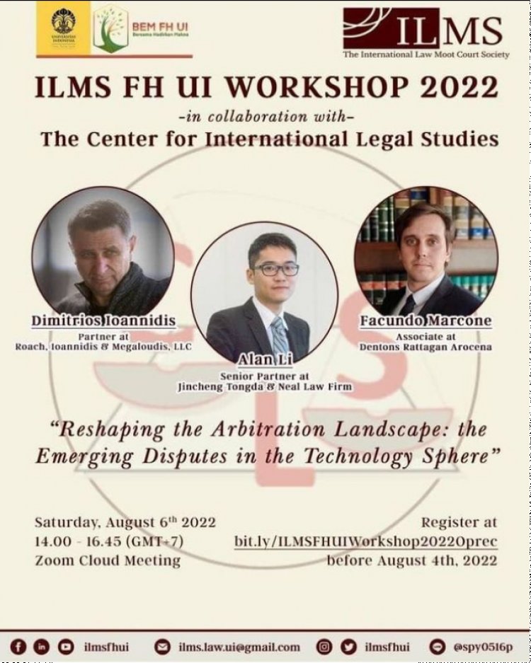 [6 Agustus 2022] Reshaping the Arbitration Landscape: the Emerging Disputes in the Technology Sphere