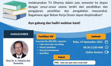 [14 September 2022] Strategi Optimalisasi Beban Kerja Dosen