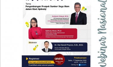 [17 September 2022] Pengembangan Prospek Sumber Daya Alam dalam Riset Aplikatif