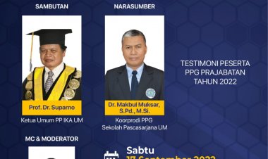 [17 September 2022] Kiat Sukses Seleksi PPG Prajabatan dalam Mengembangkan Karir Guru