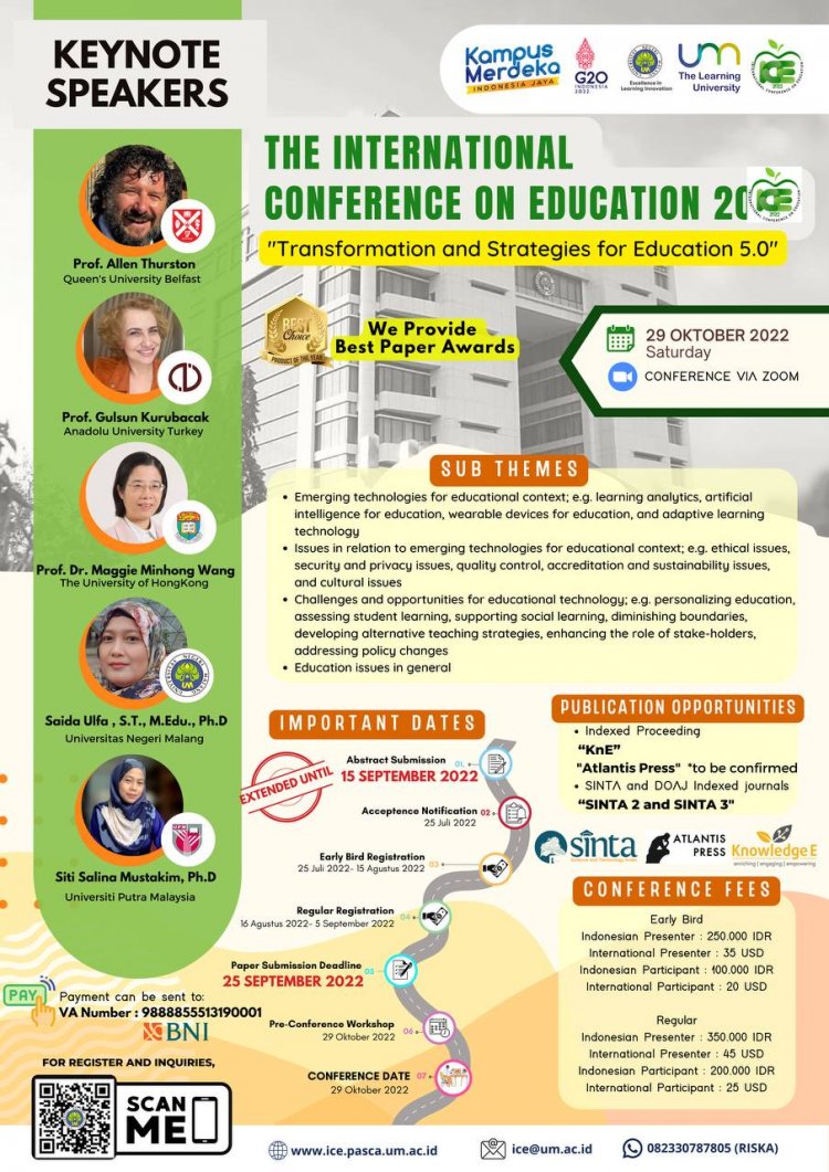 [29 Oct 2022] International Conference on Education 2022