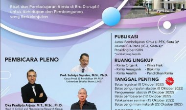 [15 Oktober 2022] Seminar Nasional Kimia dan Pembelajarannya 2022