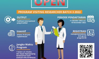 [Before 18 November 2022] Program Visiting Researcher Batch 3 2022