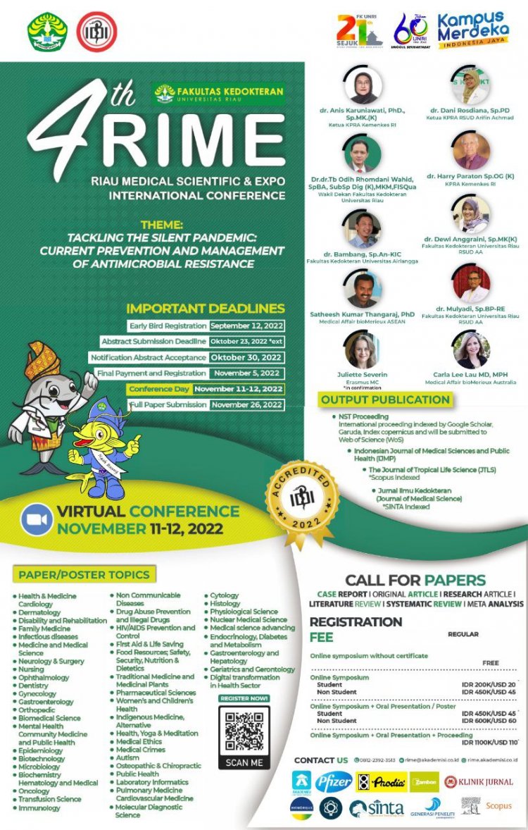 [12 Nov 2022] The 4th Riau Medical Scientific & Expo International Conference