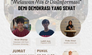 [18 November 2022] Diskusi Publik | Anak Muda Bicara "Melawan Mis dan DisInformasi" Demi Demokrasi yang Sehat