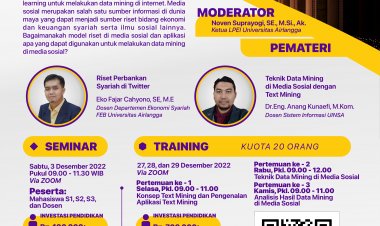 [3-27-28-29 Desember 2022] Online Seminar dan Training Riset di Media Sosial dengan Text Mining