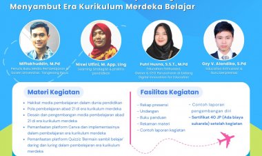 [26 - 30 November 2022] DIKLAT NASIONAL 40 JP GRATIS- Memaksimalkan Pemanfaatan Media Pembelajaran Digital untuk Menyambut Era Kurikulum Merdeka Belajar