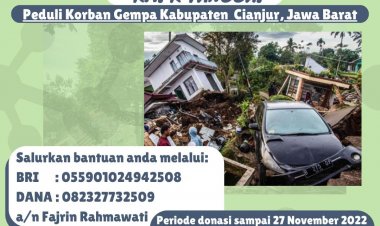 [Donasi] KMPK Tanggap Peduli Korban Gempa Bumi Kabupaten Cianjur Jawa Barat