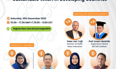[10 Desember 2022] Challenges and Opportunities on Providing Sustainable WASH in Developing Countries | Orange Talk Series #10