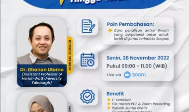 [28 November 2022⁣] Tips & Trick Artikel Ilmiah Tembus Scopus