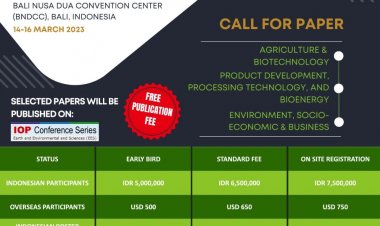 [14-16 Maret 2023] International Oil Palm Conference 2022